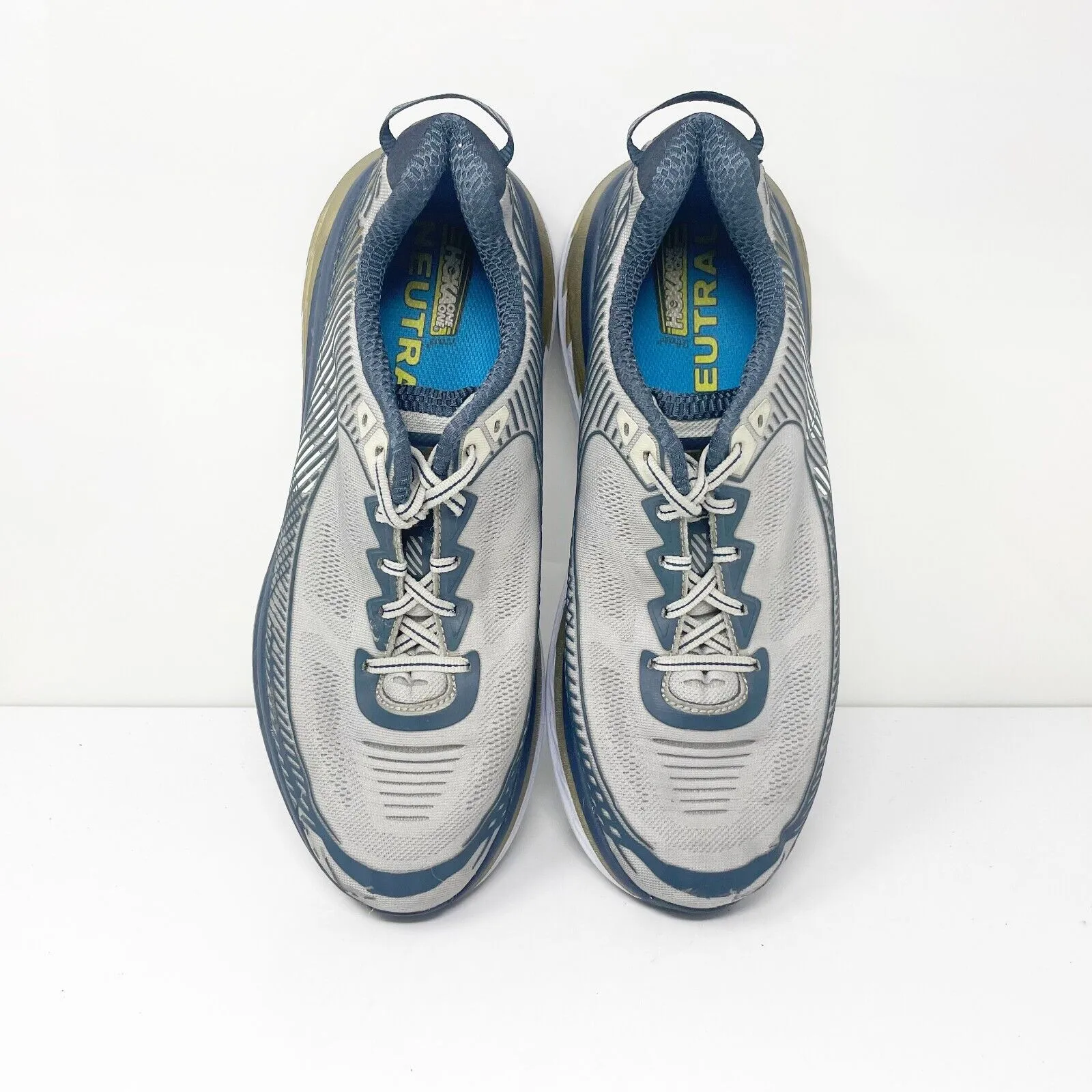 Hoka One One Mens Bondi 5 1014757 CGMN Gray Running Shoes Sneakers Size 10.5