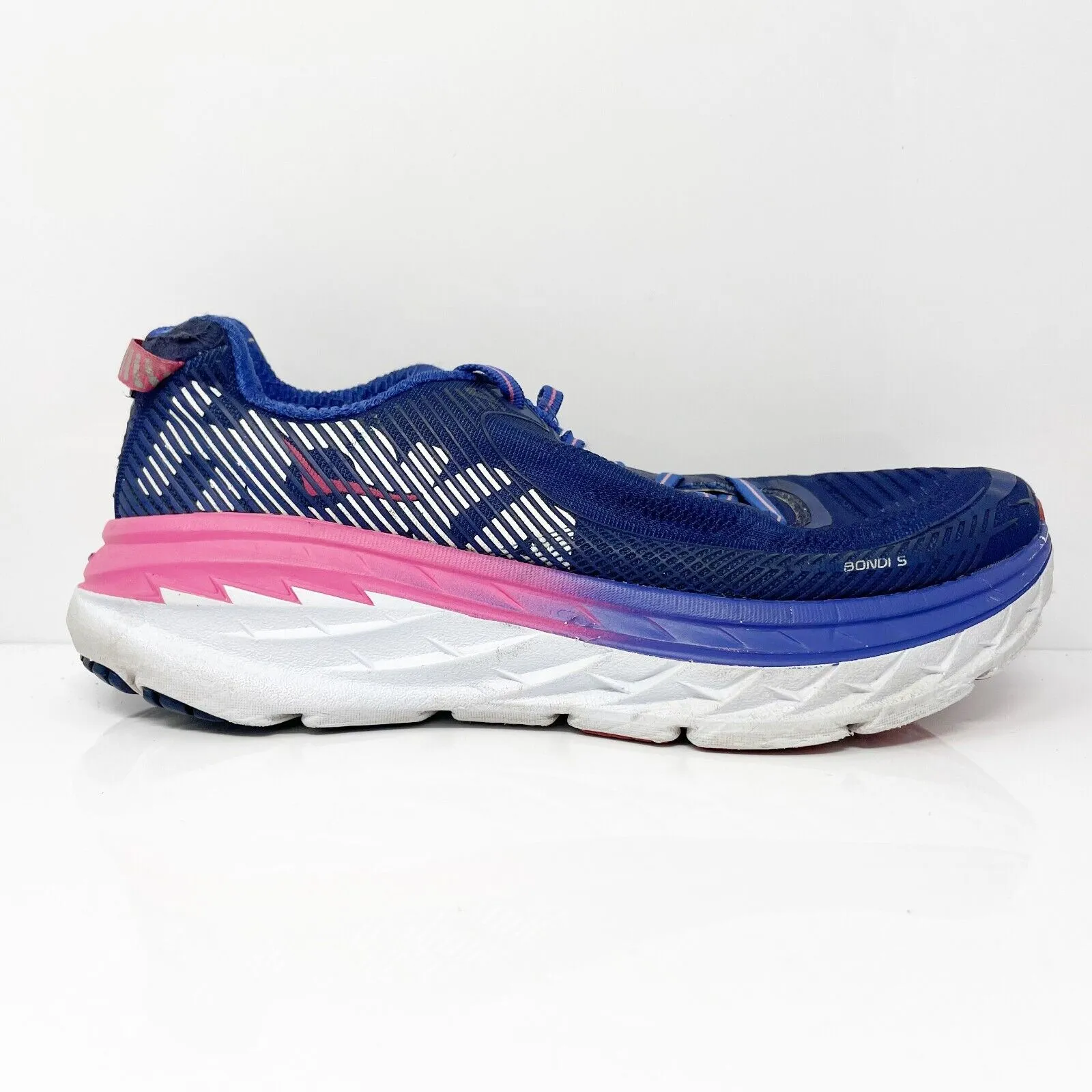 Hoka One One Womens Bondi 5 1014759 BSTW Blue Running Shoes Sneakers Size 7.5