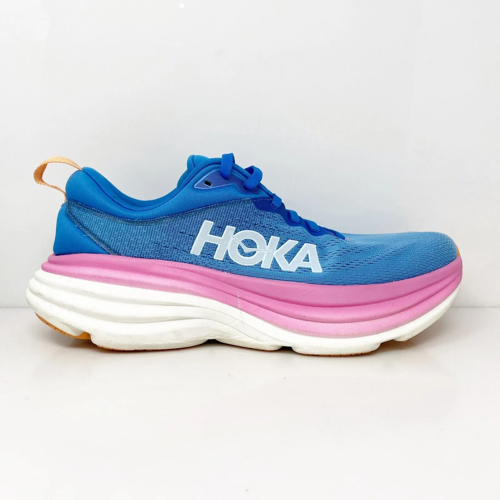 Hoka One One Womens Bondi 8 1127952 CSAA Blue Running Shoes Sneakers Size 8.5 B