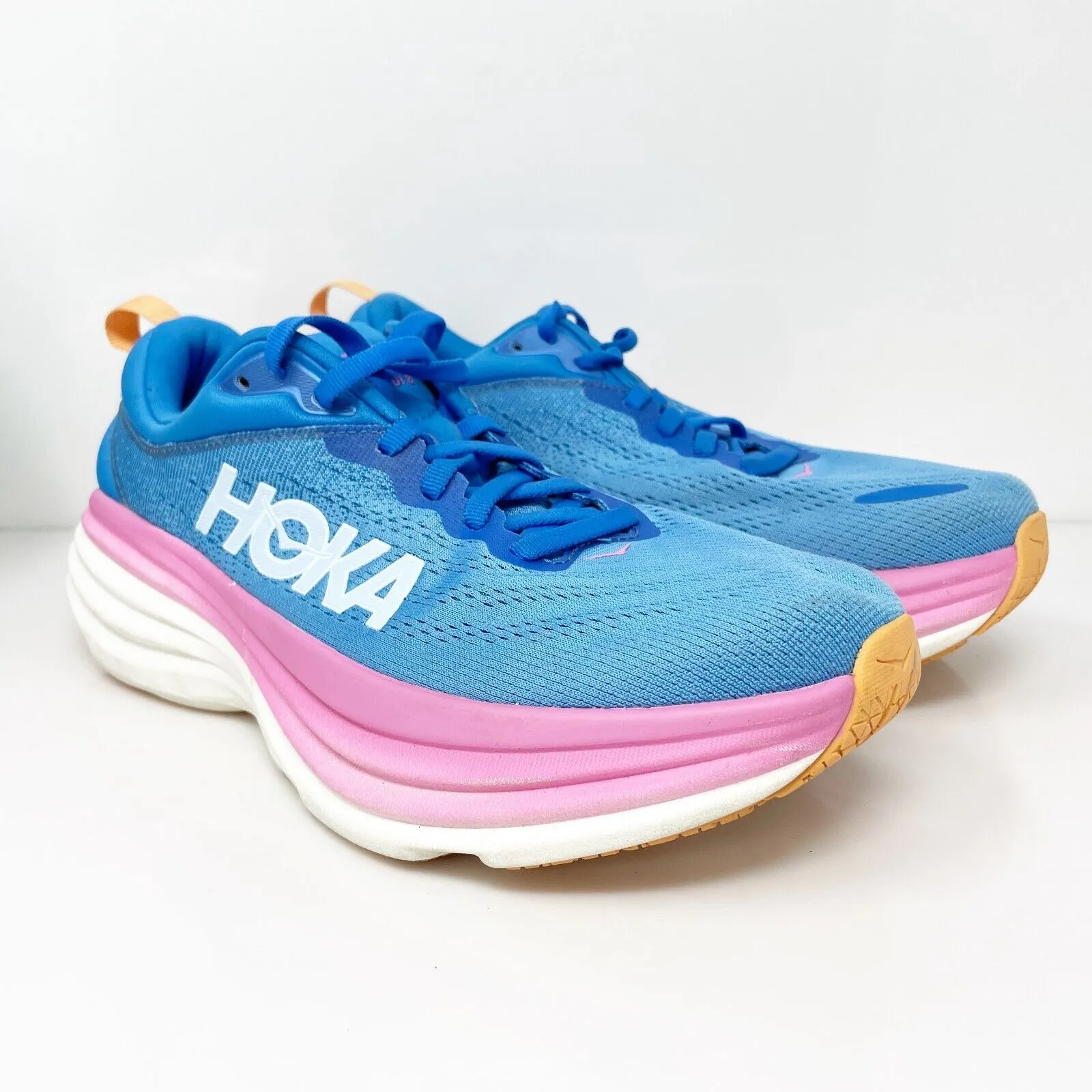 Hoka One One Womens Bondi 8 1127952 CSAA Blue Running Shoes Sneakers Size 8.5 B