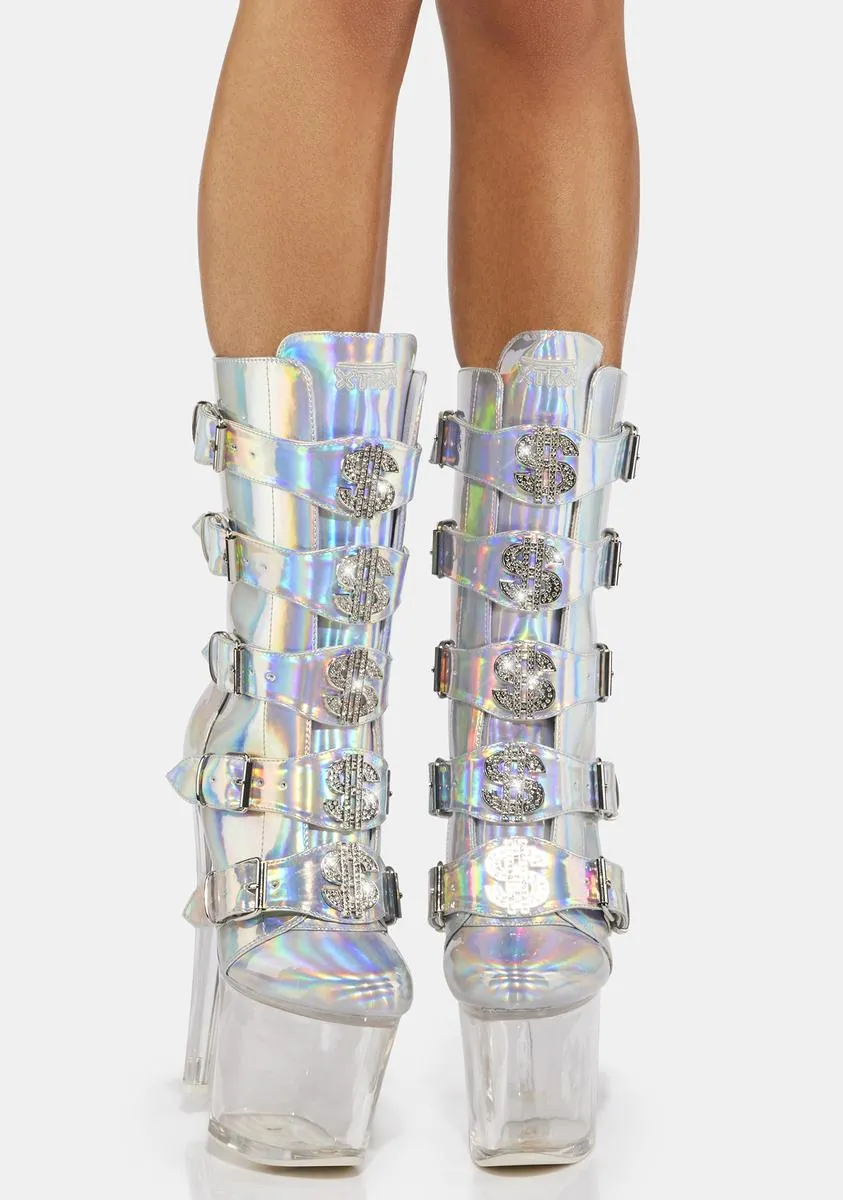 holographic vip platform boots