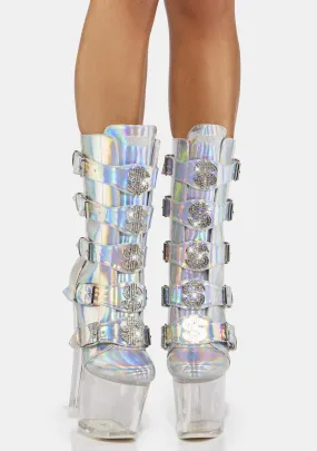 holographic vip platform boots