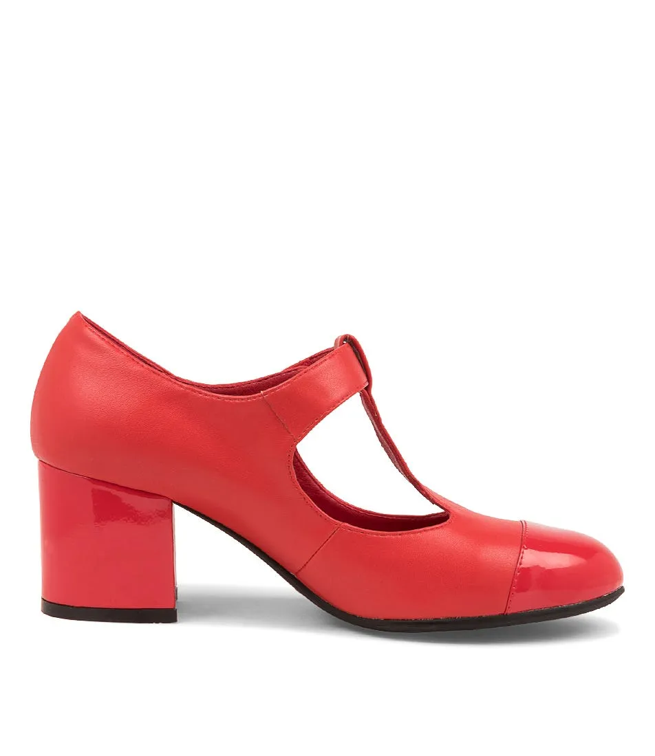 I LOVE BILLY Nastaya Red Patent Synthetic Heels