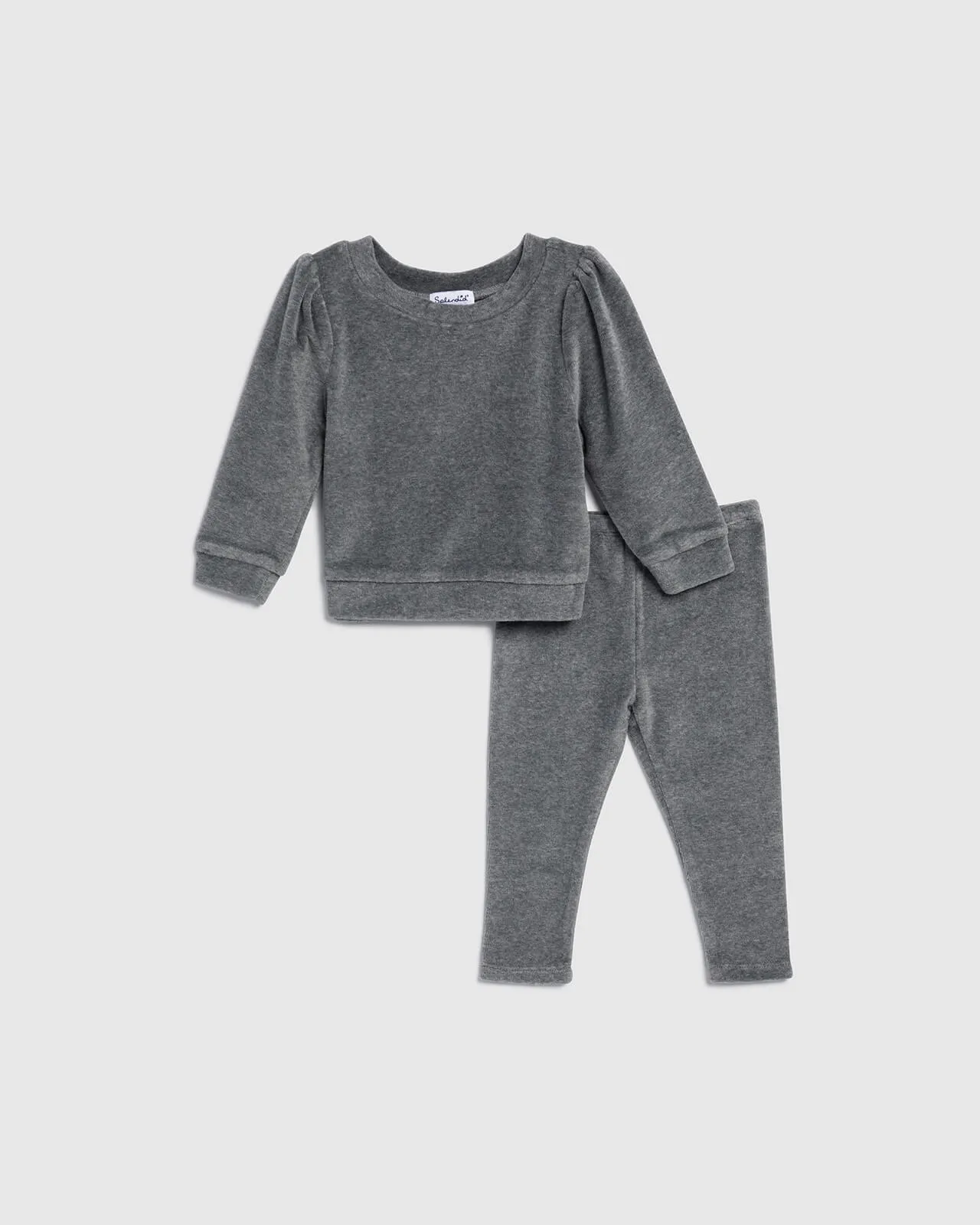 Infant Girl Velour Sweatshirt Set