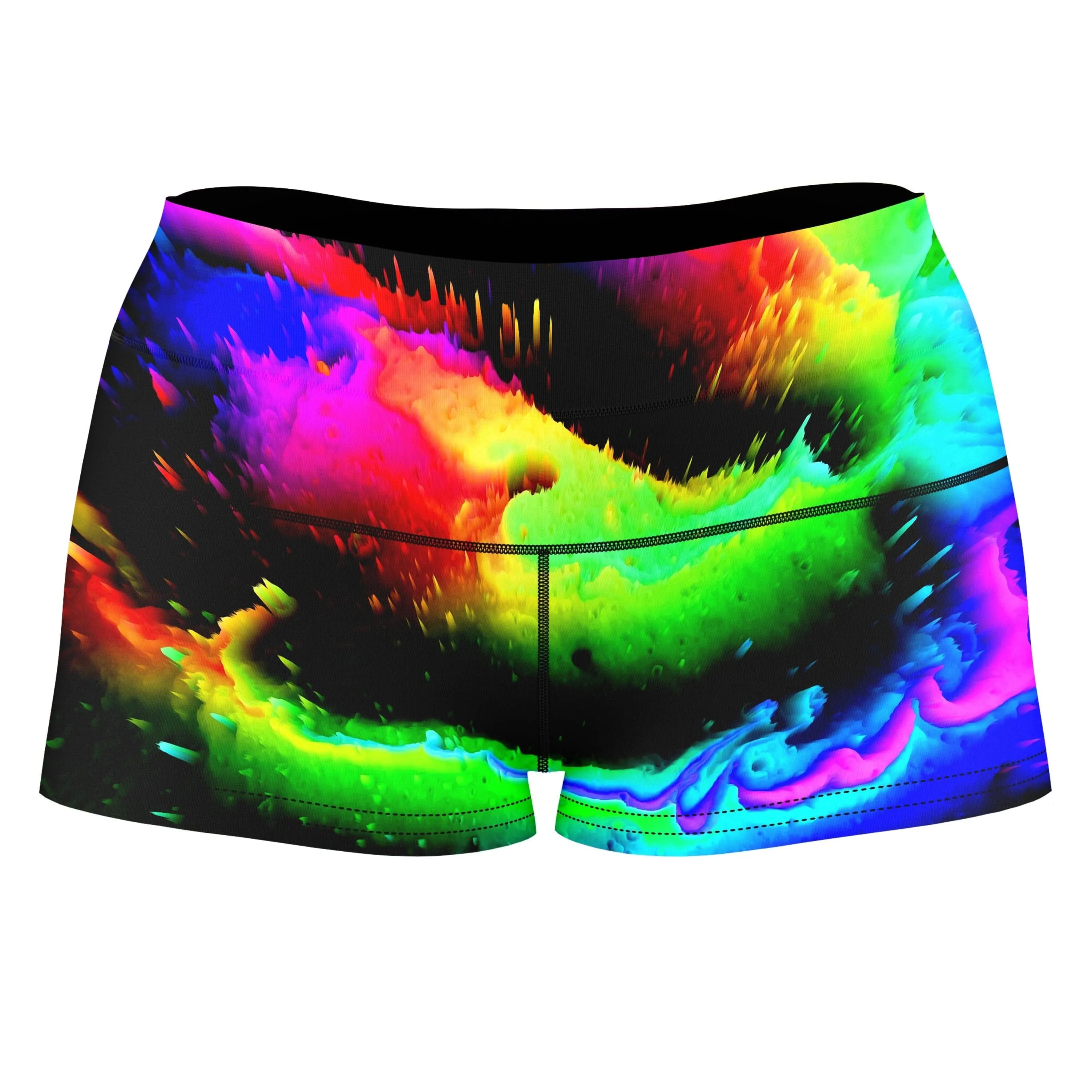 Intergalactic Rush High-Waisted Women's Shorts