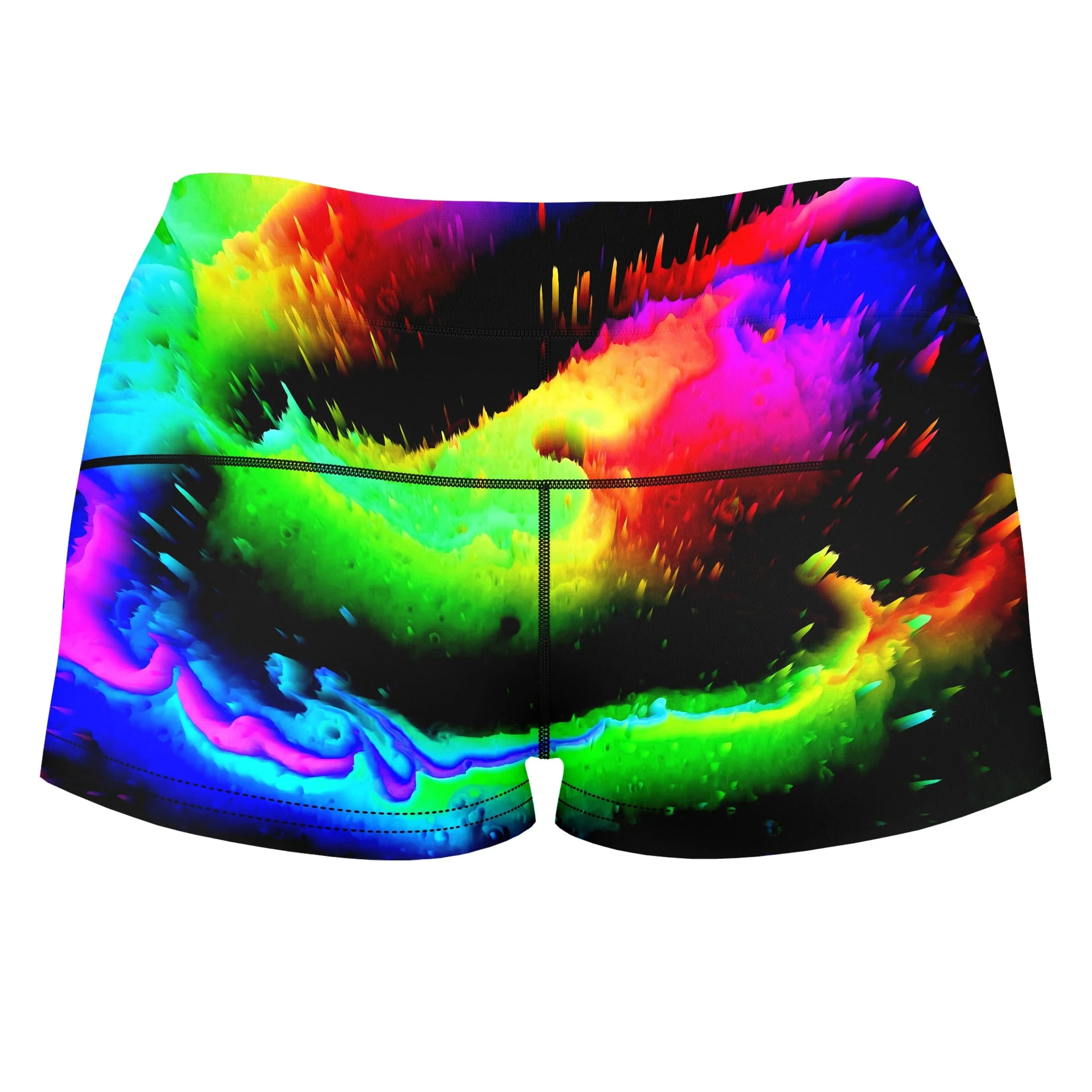 Intergalactic Rush High-Waisted Women's Shorts