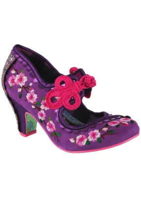 Irregular Choice Cherry Blossoming Pumps Purple