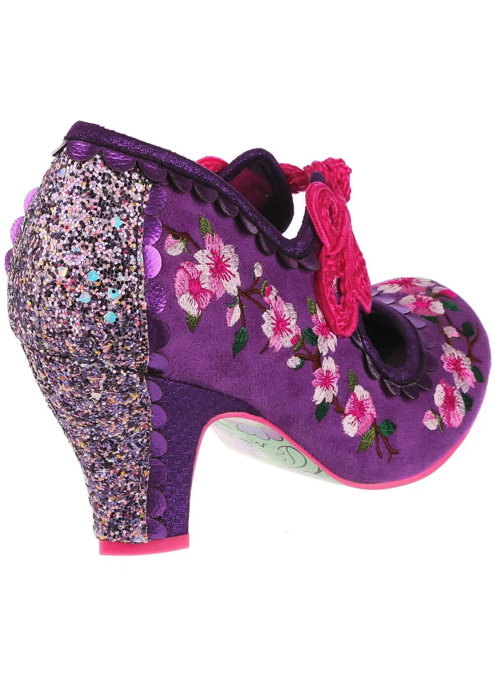 Irregular Choice Cherry Blossoming Pumps Purple