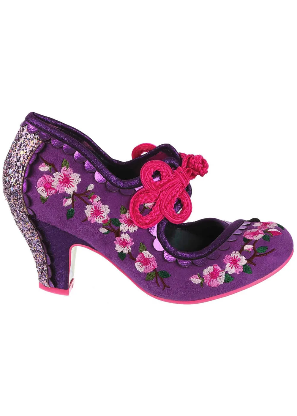 Irregular Choice Cherry Blossoming Pumps Purple