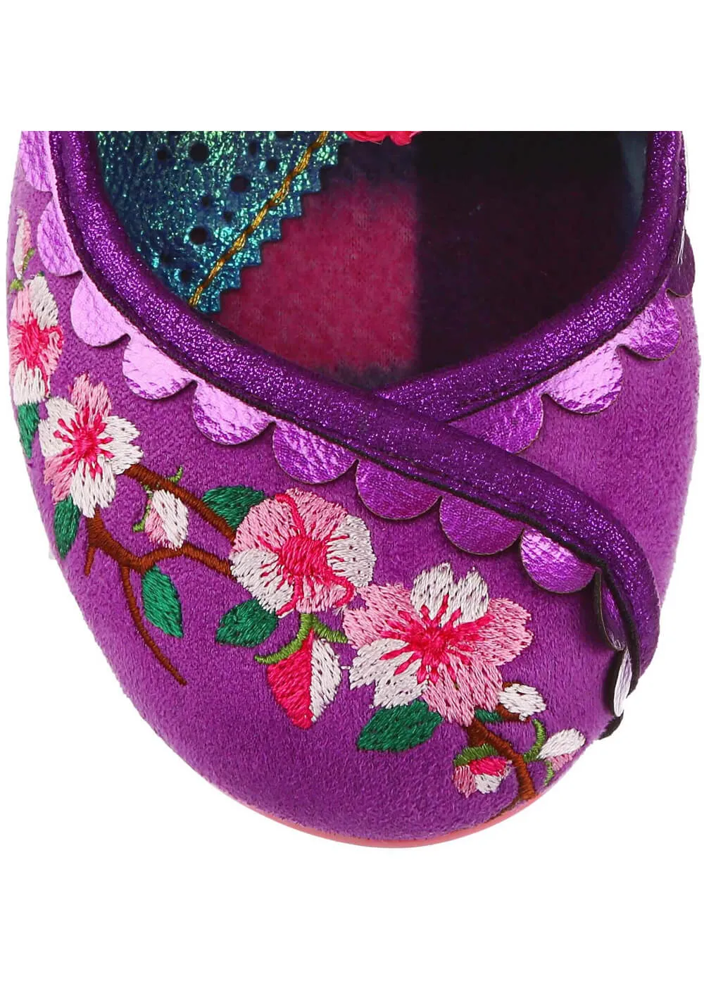 Irregular Choice Cherry Blossoming Pumps Purple