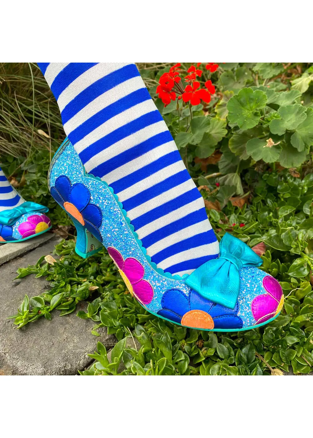 Irregular Choice Daisy Daisy 50's Pumps Blue