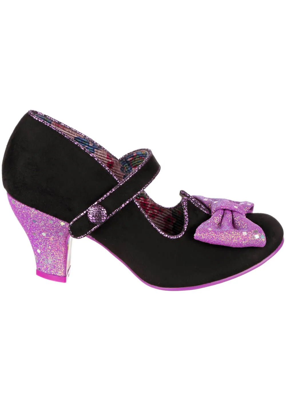 Vintage Black Purple Pumps