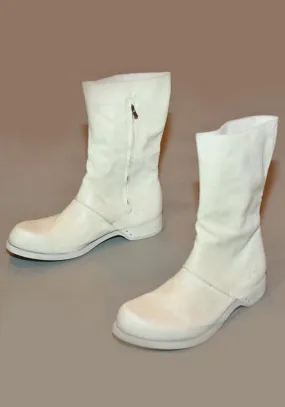 IS BY INDIVIDUAL SENTIMENTS MENS SIDE ZIP BOOTS DIRTY WHITE