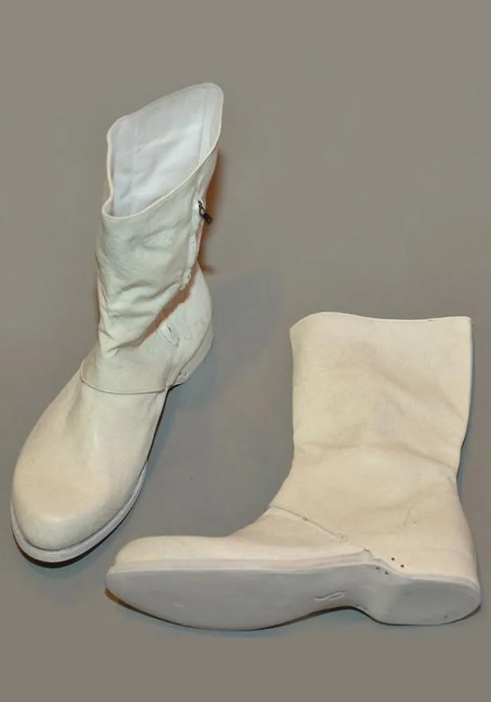 IS BY INDIVIDUAL SENTIMENTS MENS SIDE ZIP BOOTS DIRTY WHITE