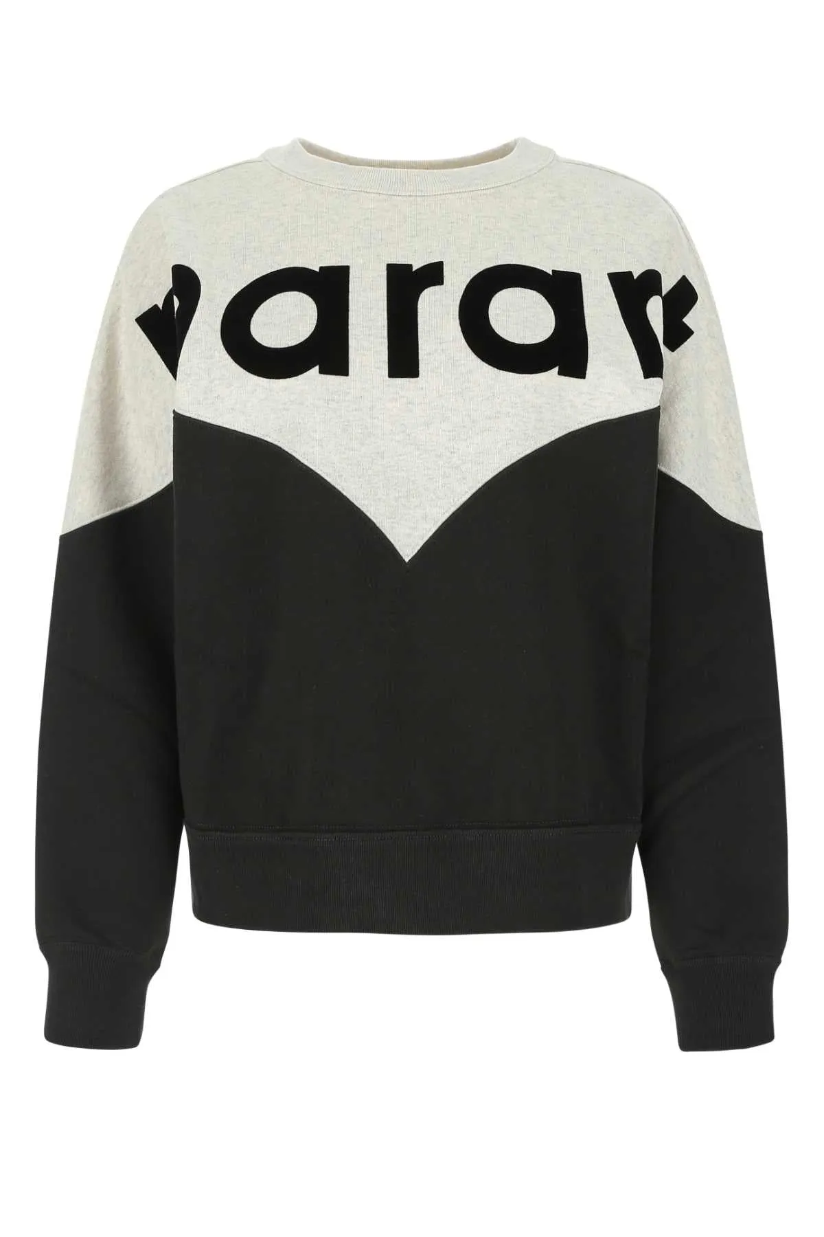 Isabel Marant Etoile Two Tone Cotton Blend Houston Sweatshirt