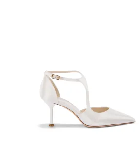 Ivory Satin Heels