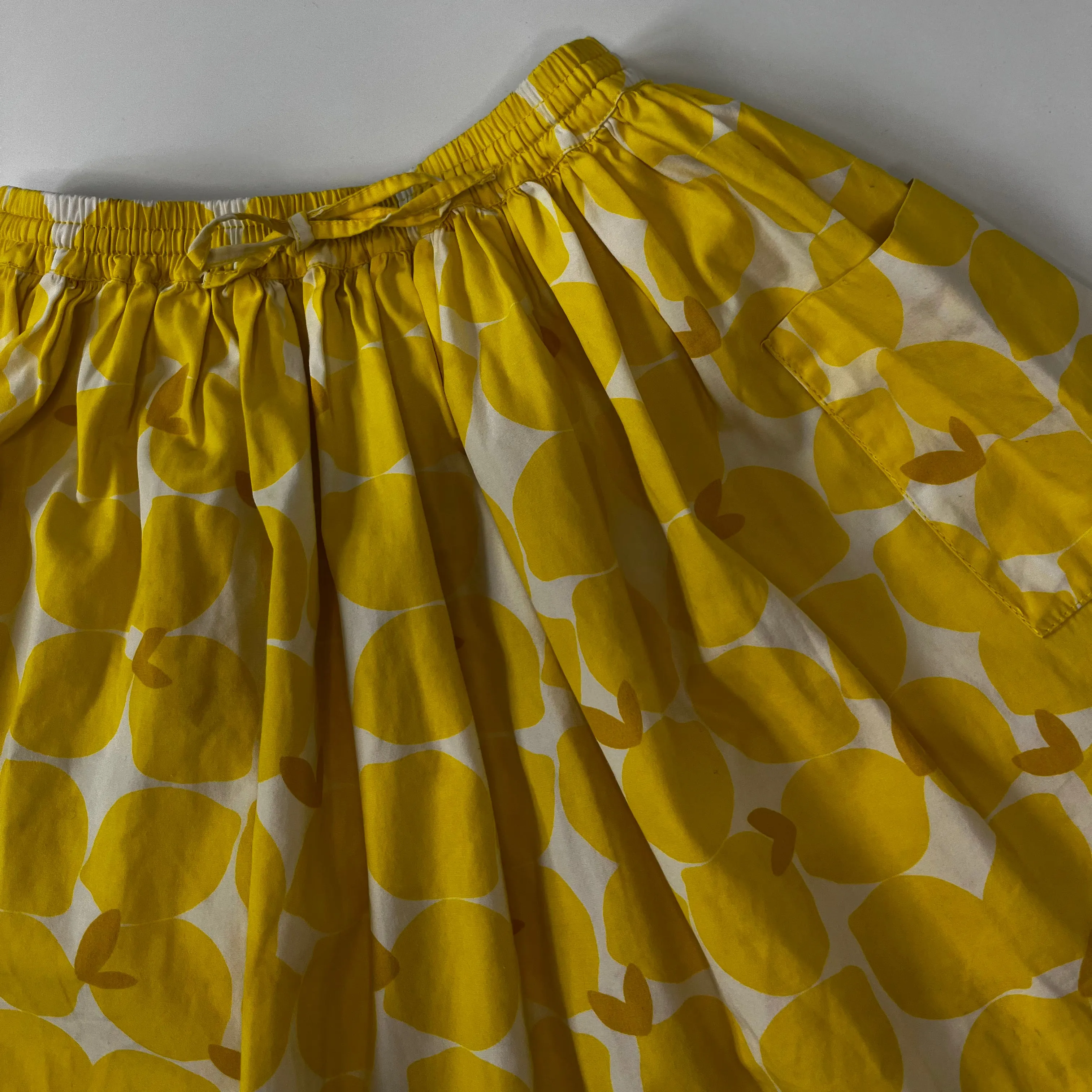 Jacadi Lemon Print Skirt - Size 4 - Yellow