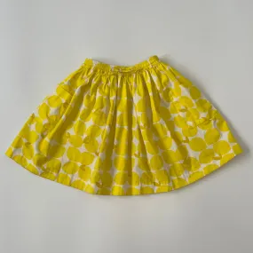 Jacadi Lemon Print Skirt - Size 4 - Yellow