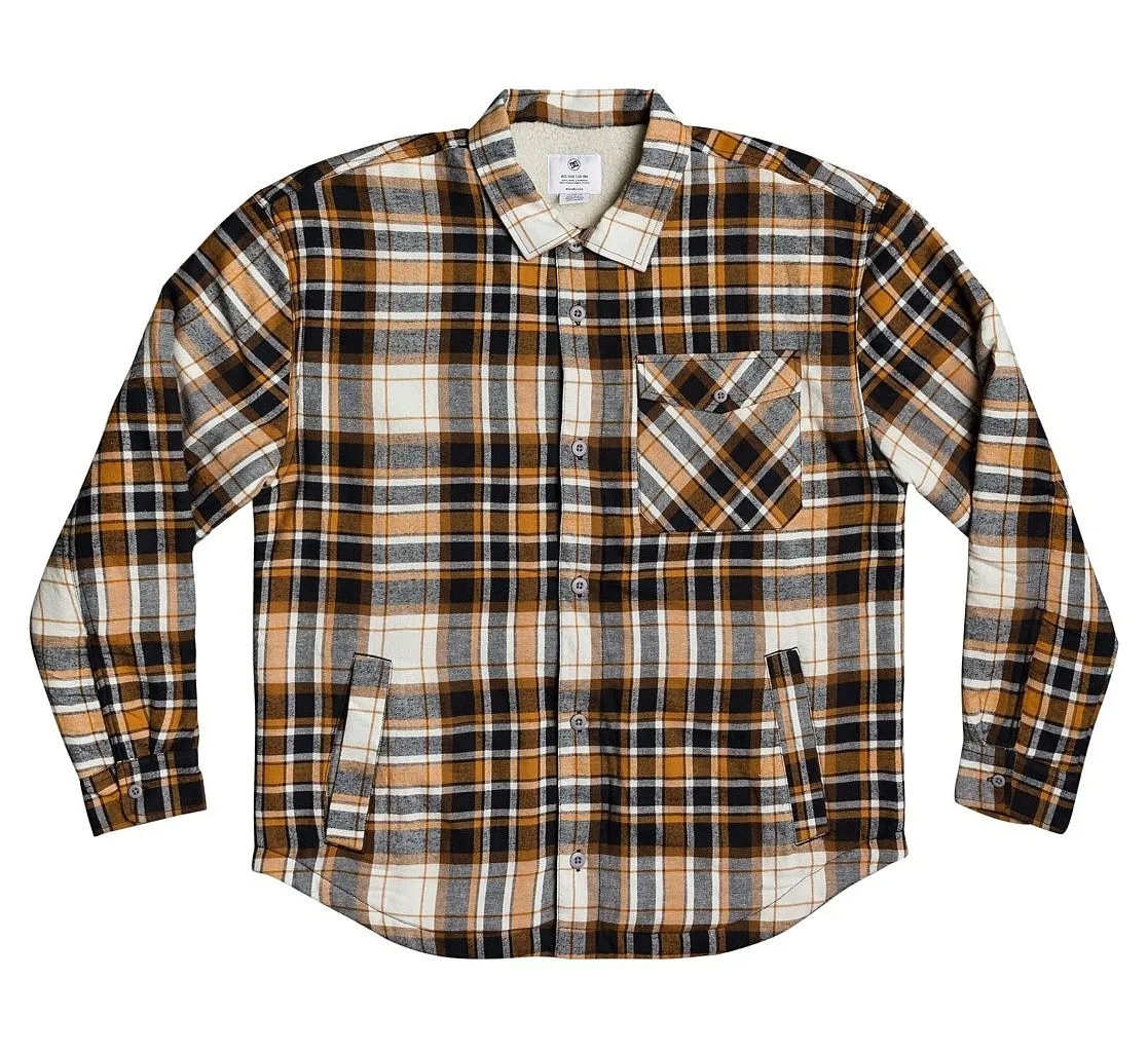 jacket DC Over The Top Flannel - NNW0/Sudan Brown - men´s