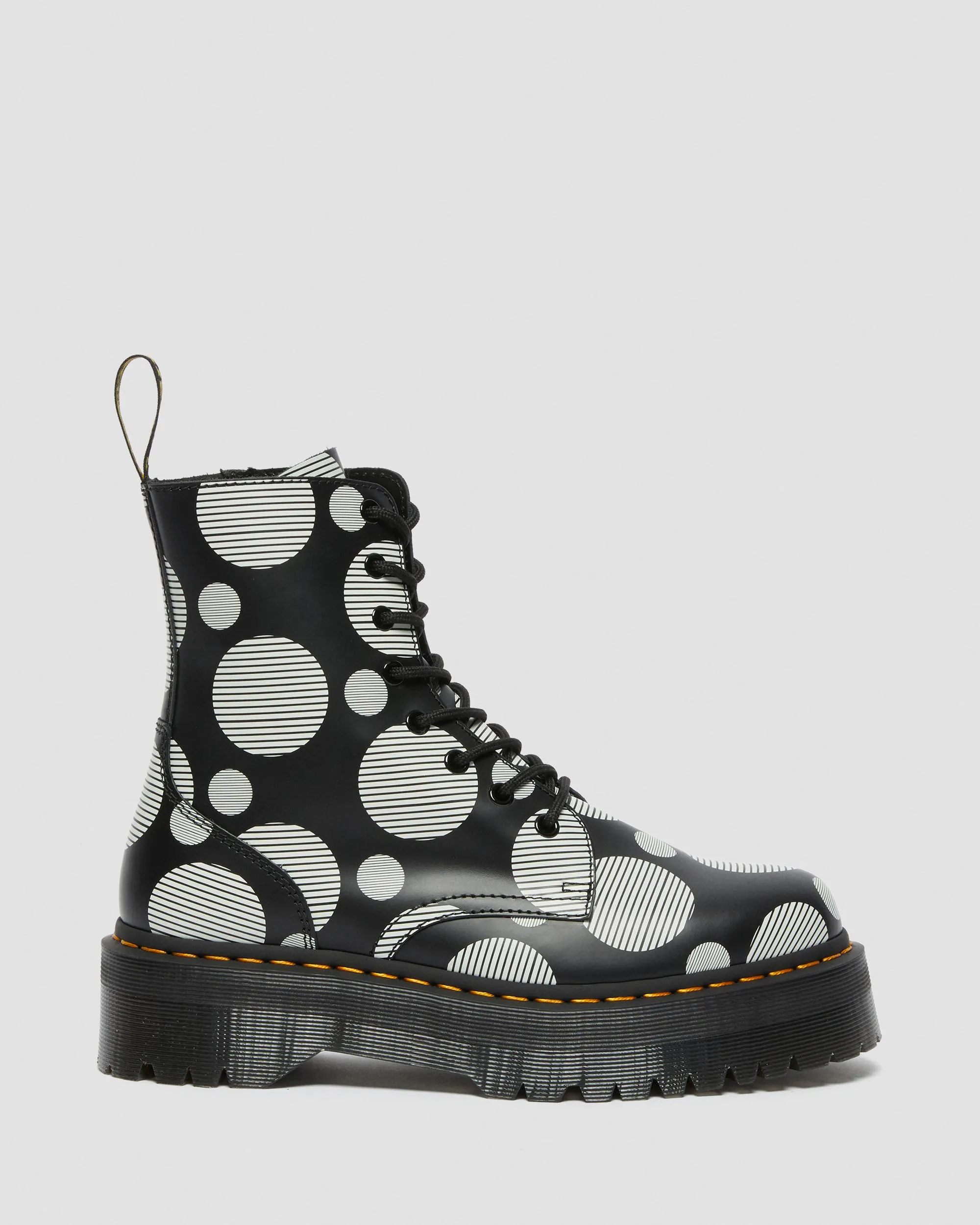 Jadon Boot Polka Dot Smooth Leather Platforms