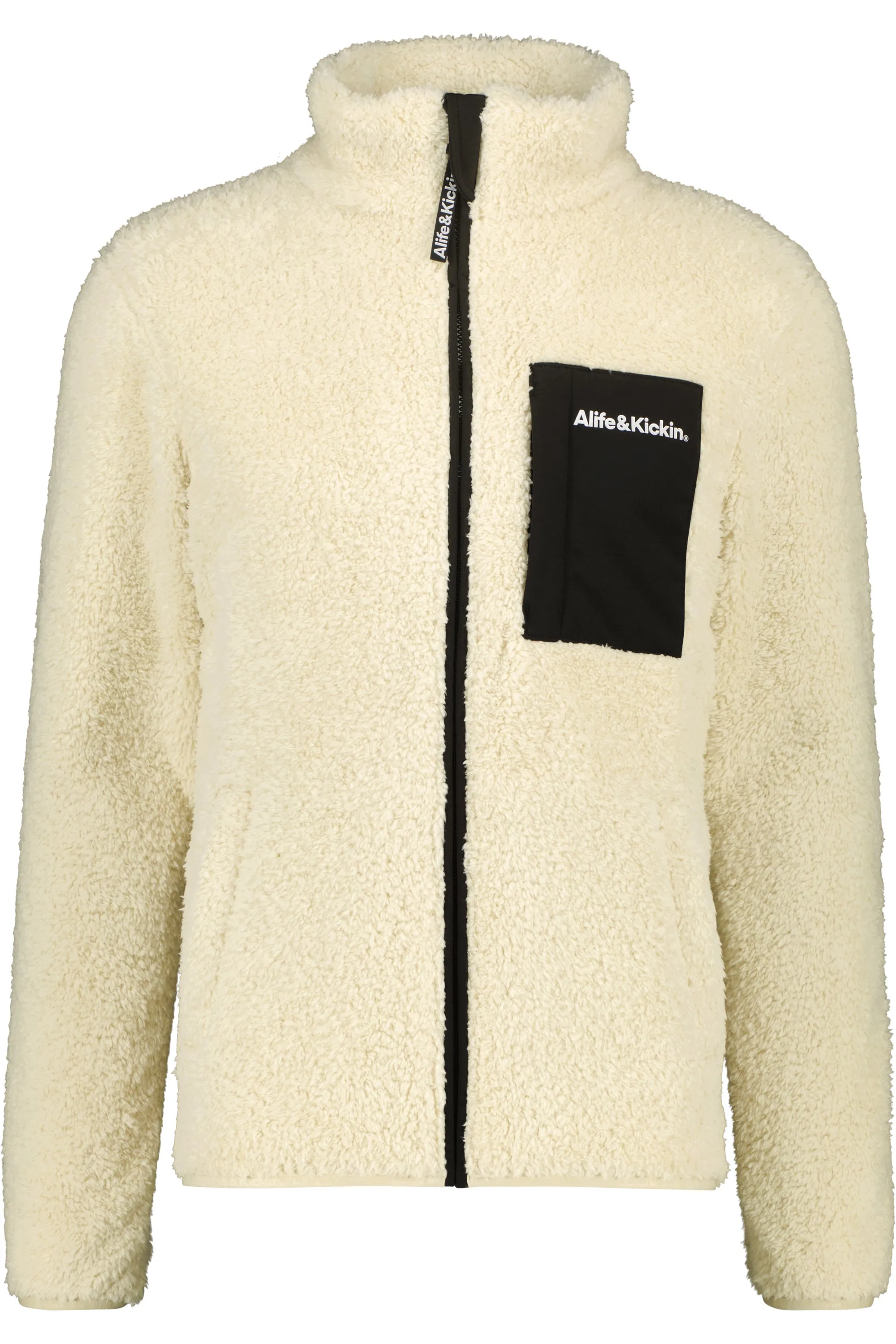 JayAK G Teddy Sweat Jacket  Beige