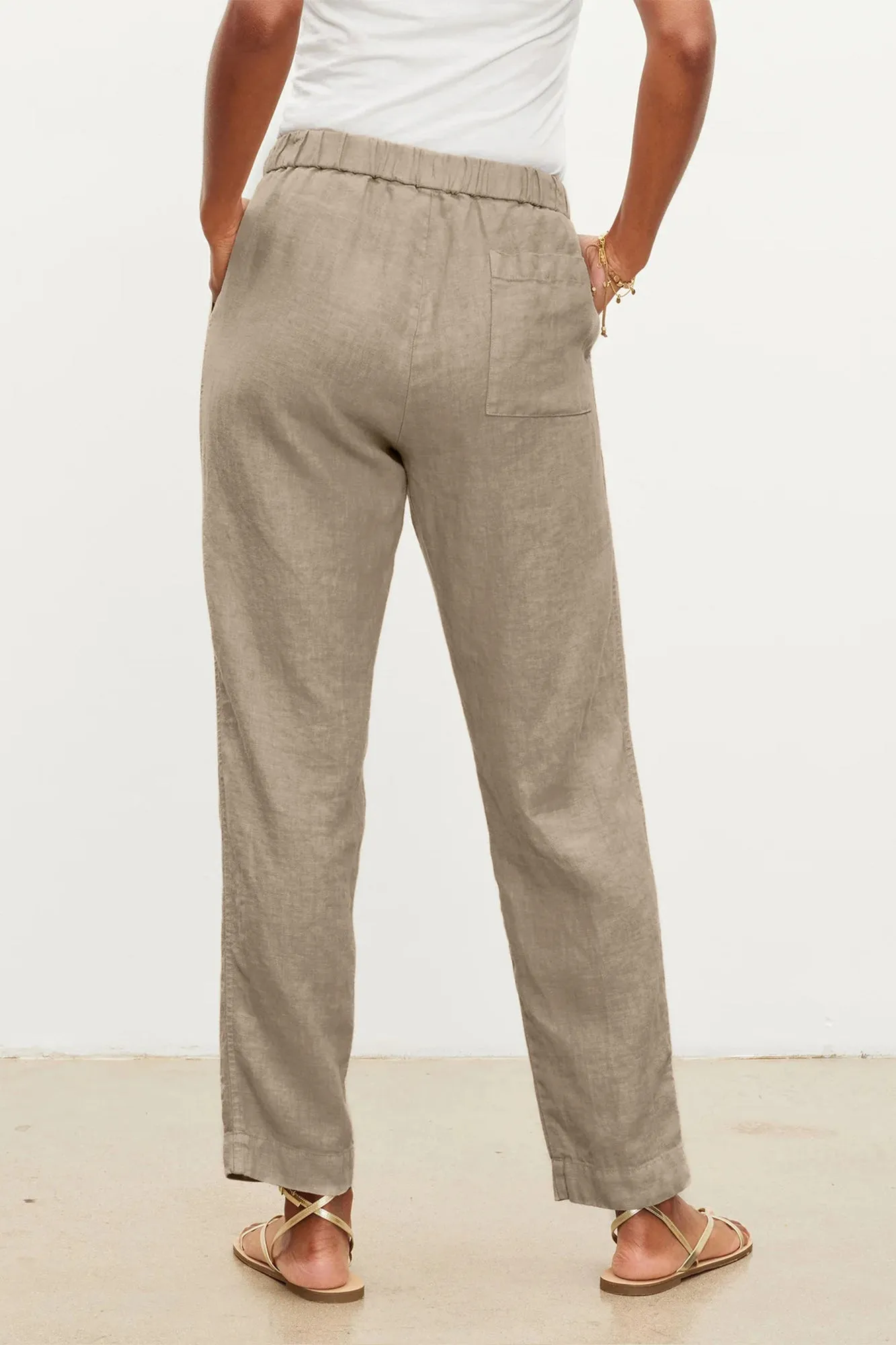 JESSIE HEAVY LINEN TROUSERS IN ROPE