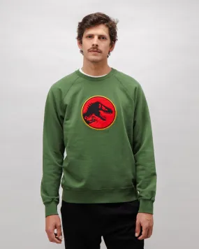 Jurassic Park Logo Cotton Sweatshirt Green