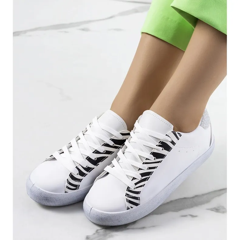 Kameta Zebra white sneakers black