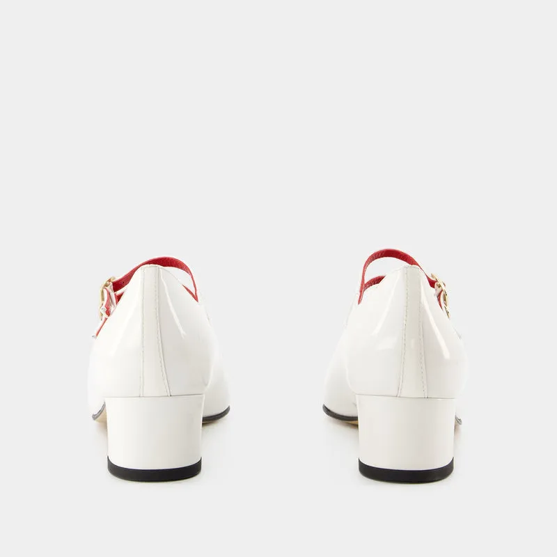 Kina Pumps - Carel - Ivory - Patent Leather