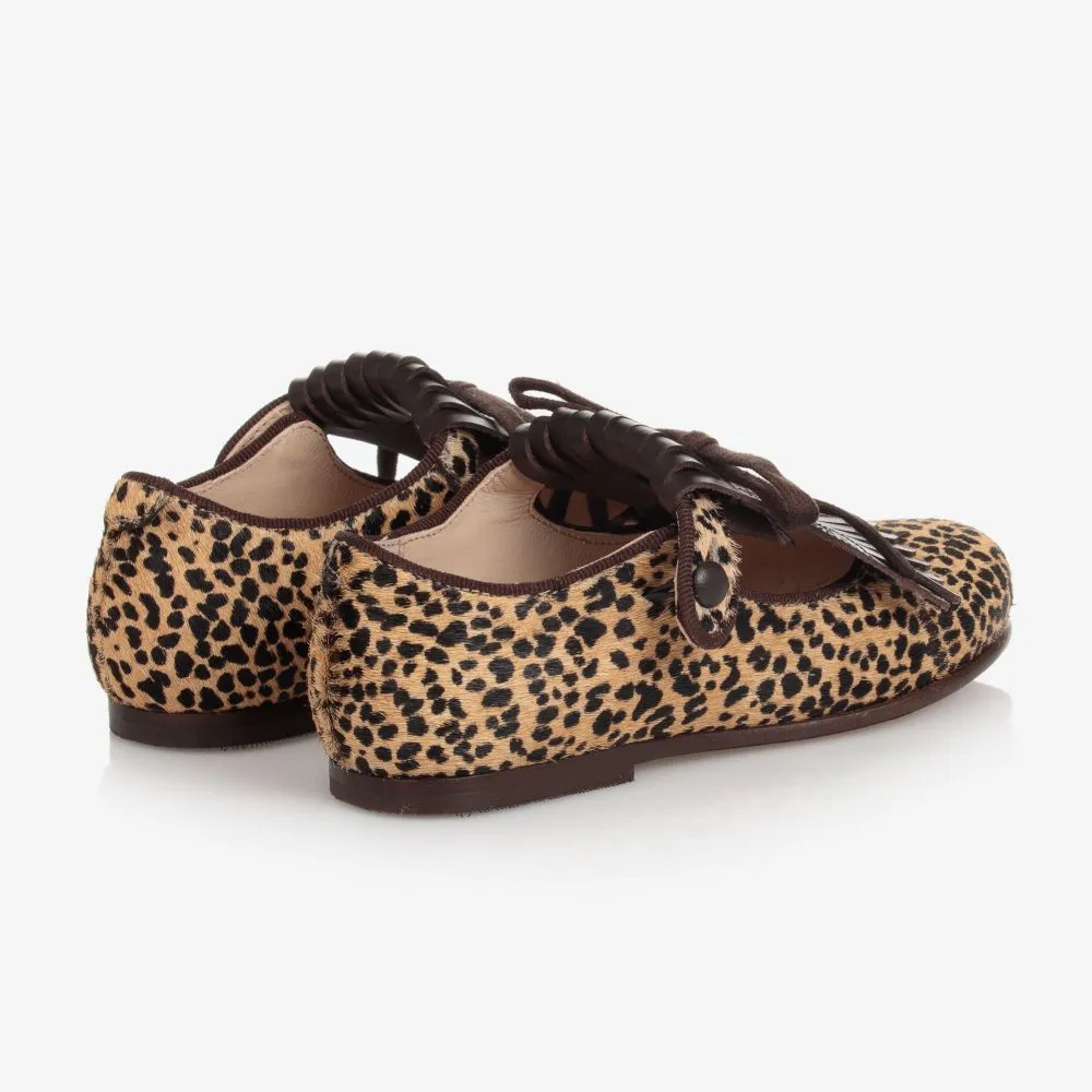 Leopard Print Ballerina Pumps