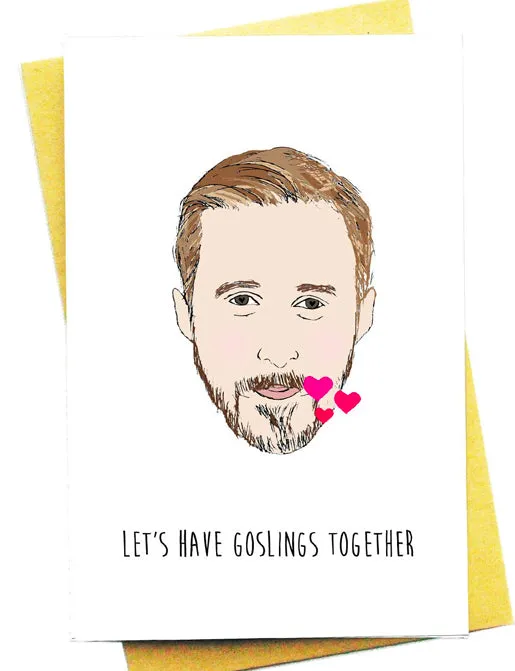 TOGETHER GOSLINGS GREETING CARD