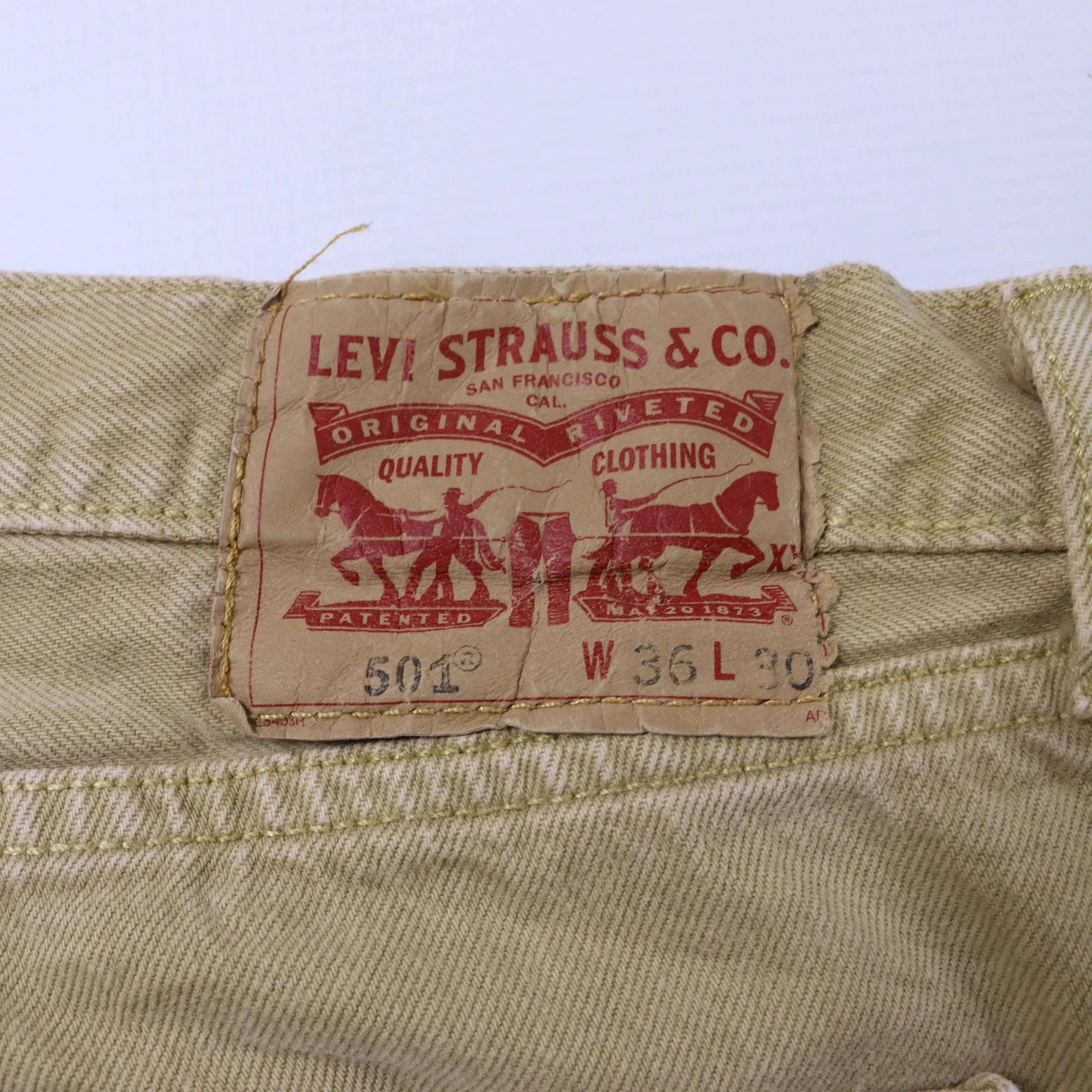 Levi's 501 Beige Jeans