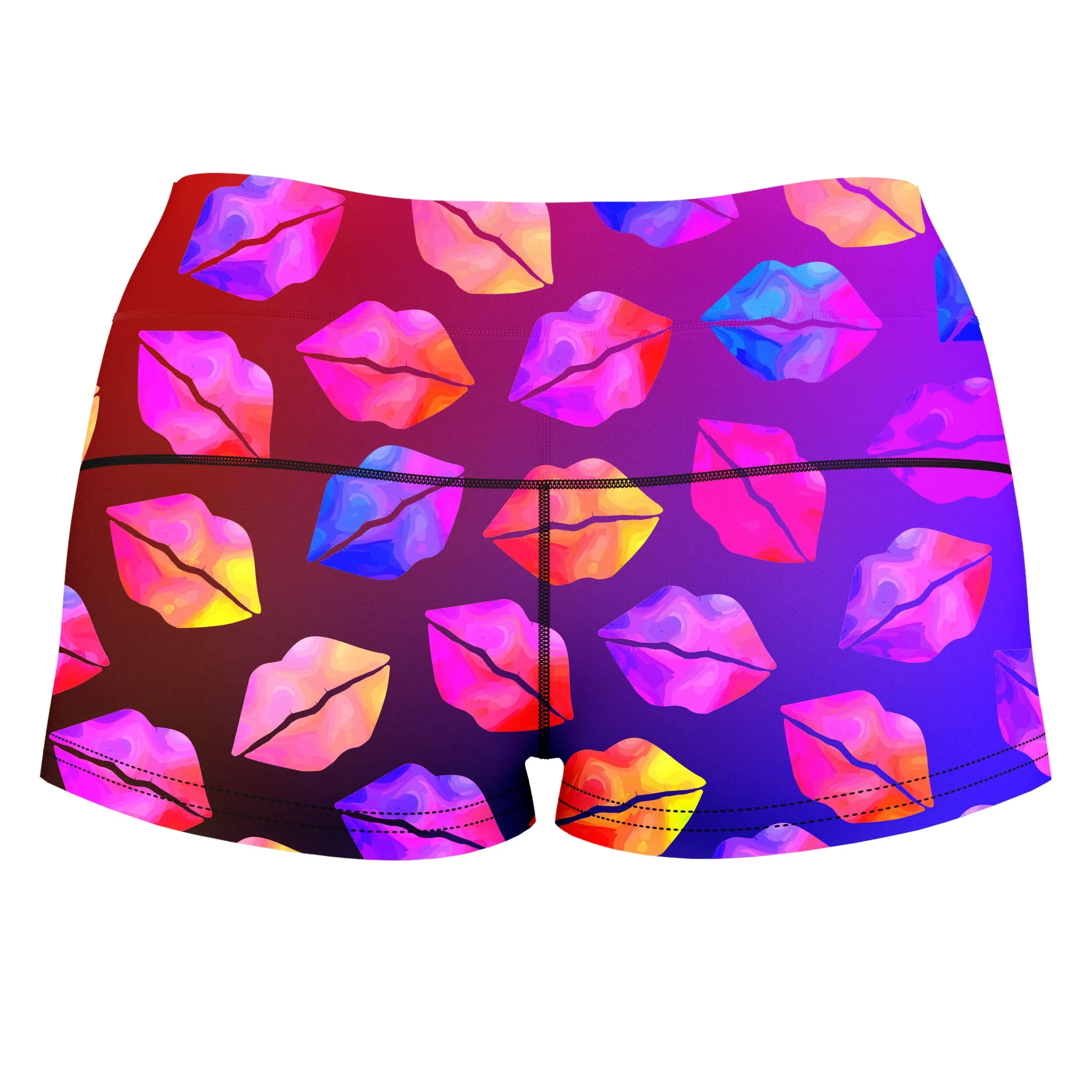 Love Lips High-Waisted Women's Shorts