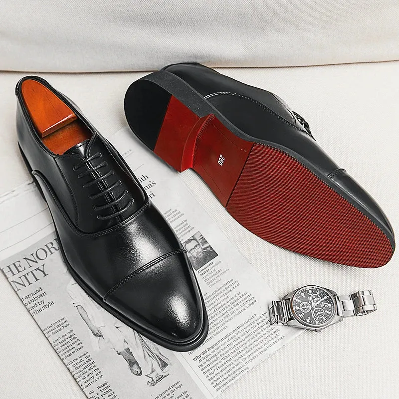 Luca Giordano Leather Oxford Shoes