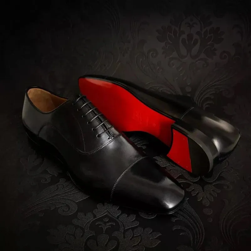 Luca Giordano Leather Oxford Shoes