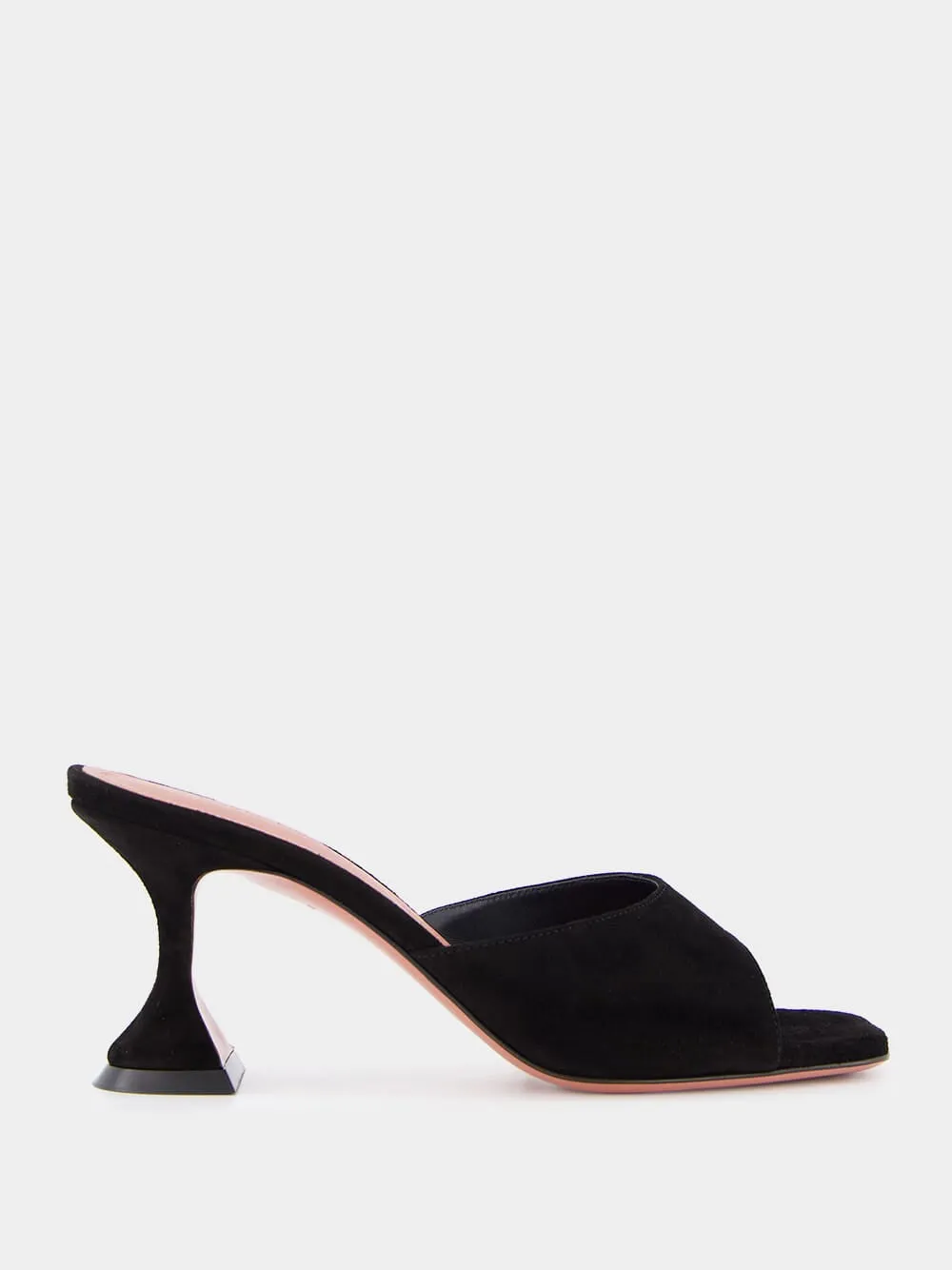 Lupita Black Suede Mules