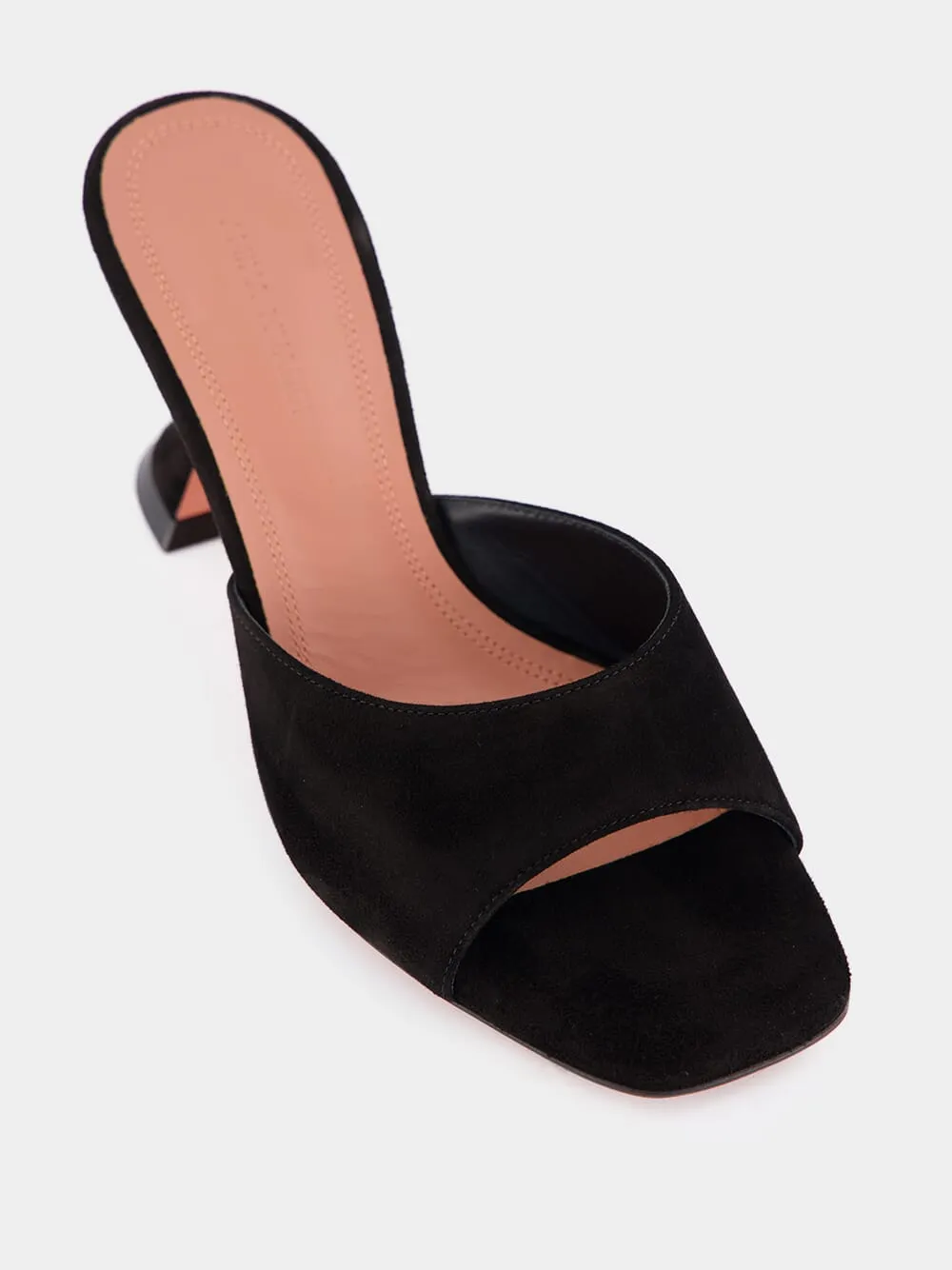 Lupita Black Suede Mules