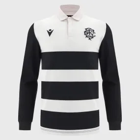 Macron Barbarians Men's Cotton Long Sleeve Rugby Shirt 2024/25