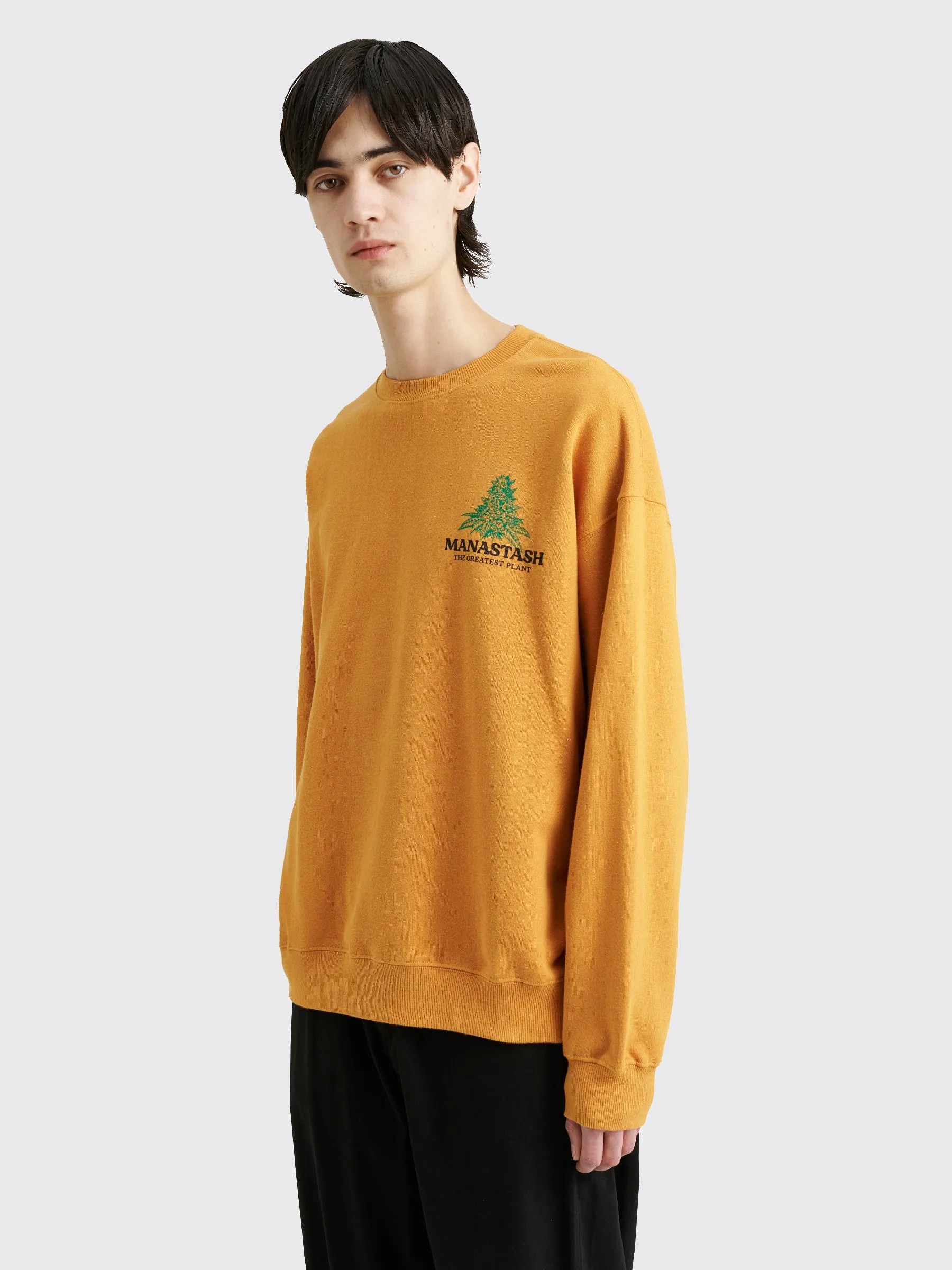 Manastash Cascade Sweatshirt “The Greatest Plant” Mango