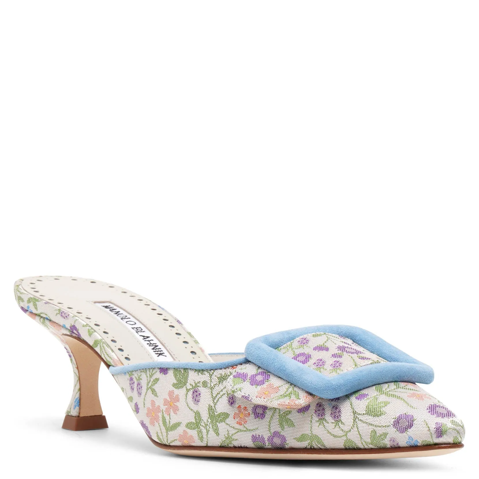 Manolo Blahnik Maysalebi 50 floral mules