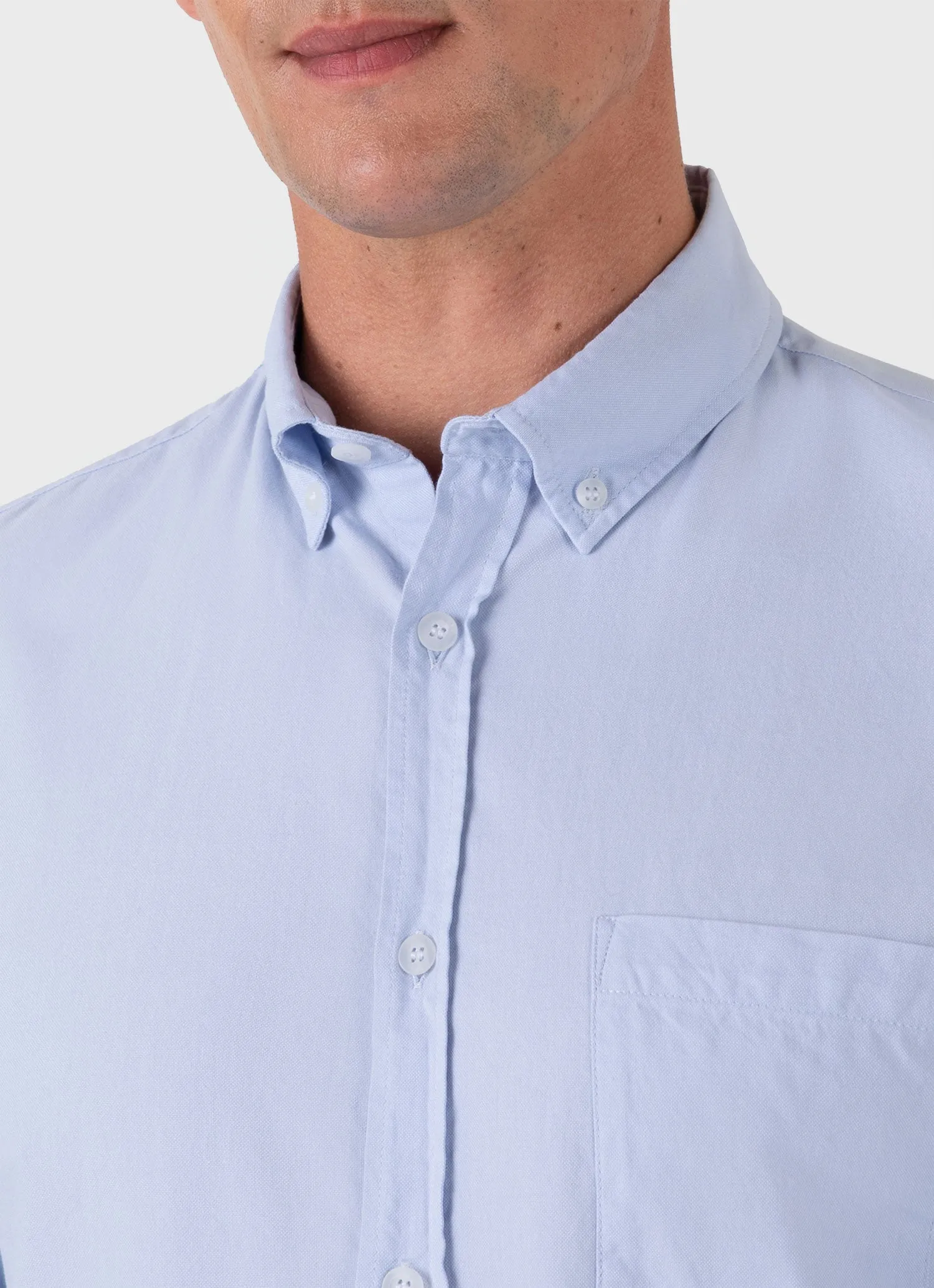 Men's Button Down Oxford Shirt in Light Blue