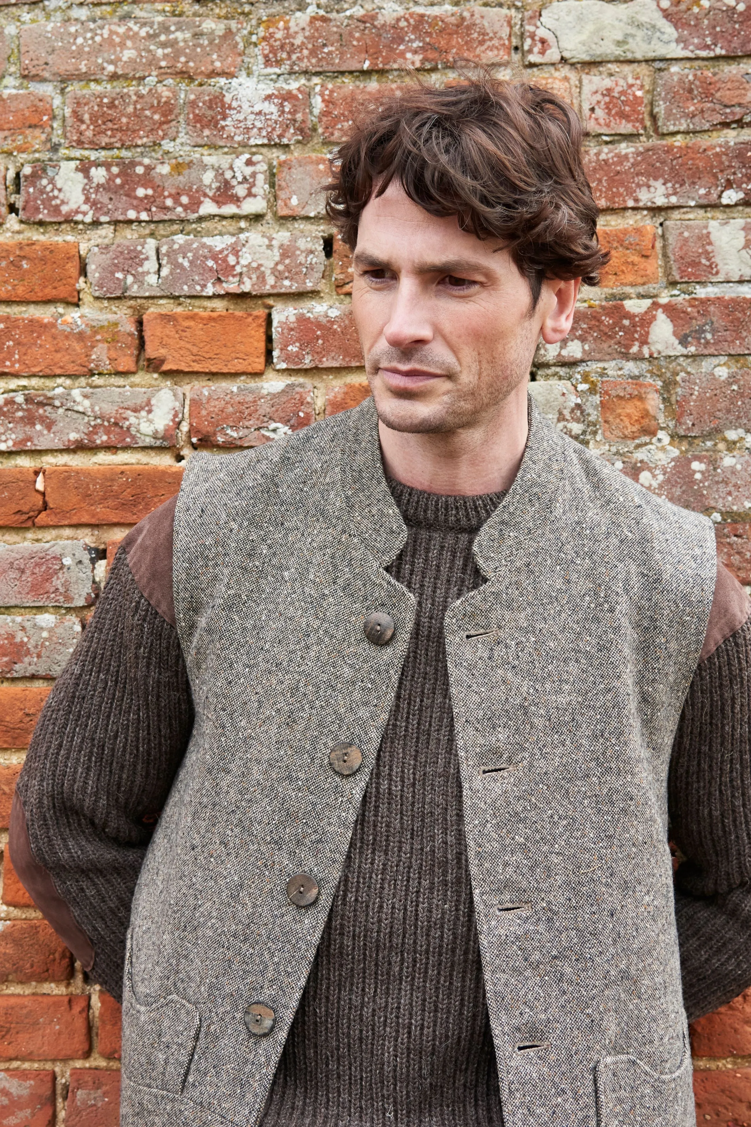 Men's Donegal Tweed Gilet