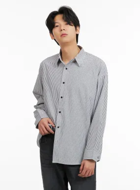 Men's Collared Shirt with Stripes for Men IA402