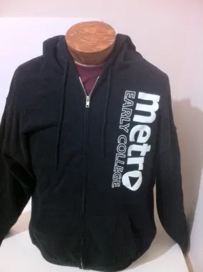 Metro Black Hood Zipper