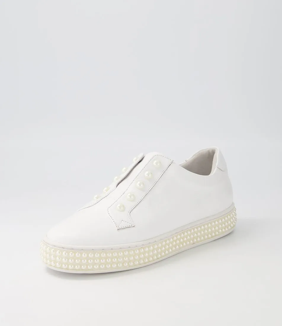 MIDAS Quempi White Leather Sneakers