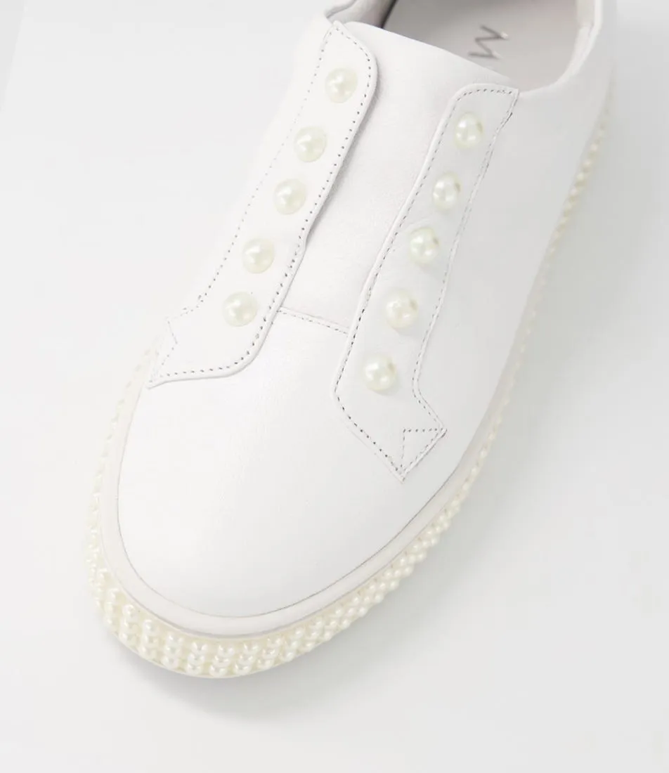 MIDAS Quempi White Leather Sneakers