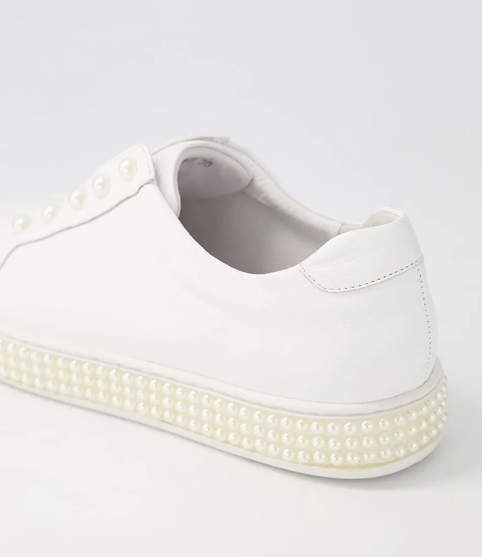 MIDAS Quempi White Leather Sneakers