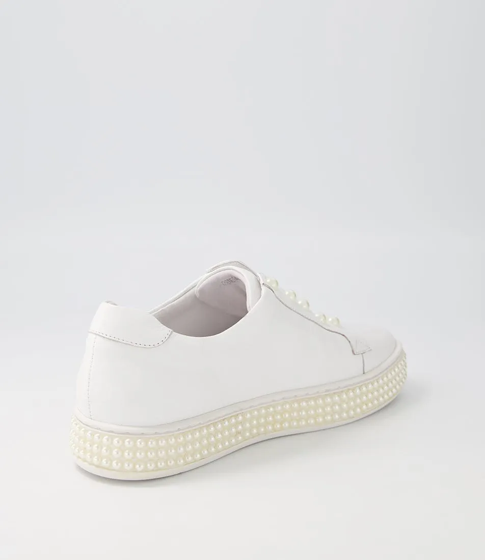 MIDAS Quempi White Leather Sneakers