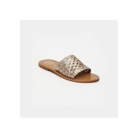 Gold Alboraya Mules for Women