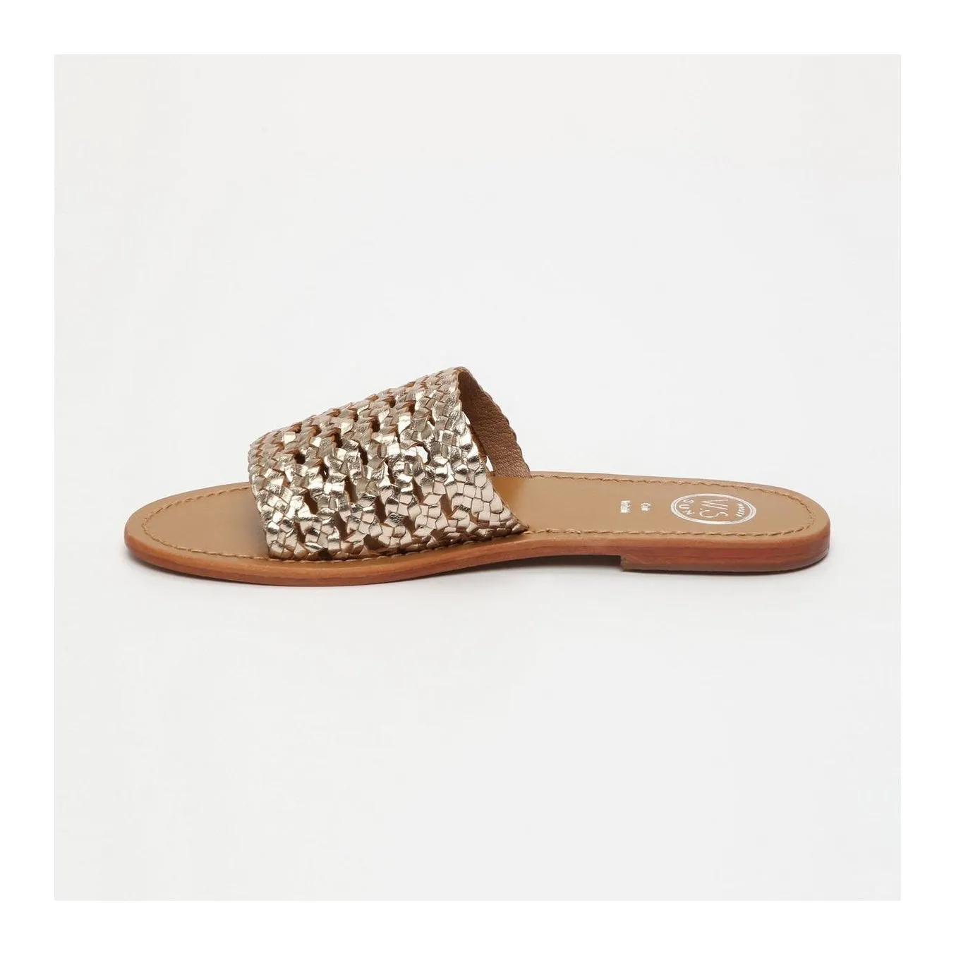 Gold Alboraya Mules for Women